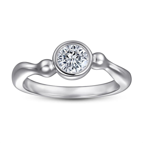 Simple Bezel Setting Solitaire Ring