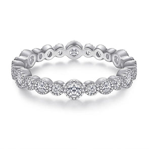 Classic Eternity Sterling Silver Stackable Ring