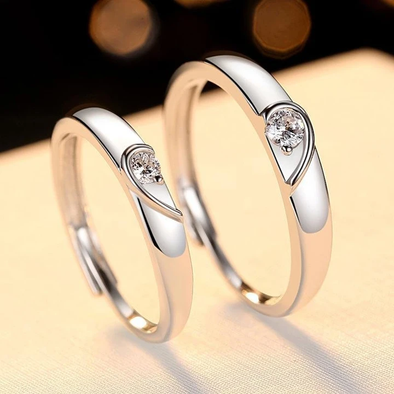 His And Hers Matching Couples Ring Set - Matching Wedding Bands – Glass  Palace Arts
