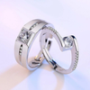 Bypass Sterling Silver Open Couple Rings (2 rings included)