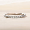 Classic Half Eternity Wedding Band In Sterling Silver
