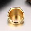 Titanium Round Cut Wedding Ring In Golden Tone for Men