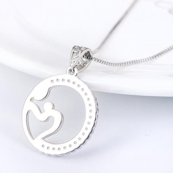 Mother and Child Pendant Necklace