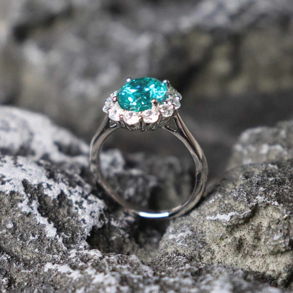 Mint Tourmaline And Diamond Cocktail Ring - Gemrize
