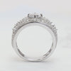 Beautiful Vintage Hollow-out Round Cut Wide Band in Sterling Silver