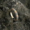 Rainbow Female Adjustable Ring Band In Sterling Silver
