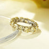 Champagne Eternity Wedding Band in Sterling Silver