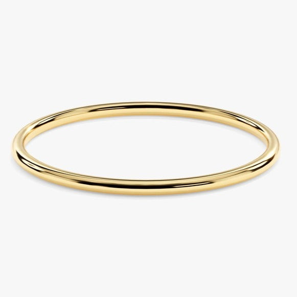 Simple 18k Gold Rose Gold Silver 1.5mm Thin Wedding Band